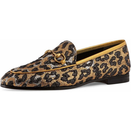 古驰(gucci)奢侈品女鞋 1973086472 new jordaan 豹纹便鞋 leopard 8.