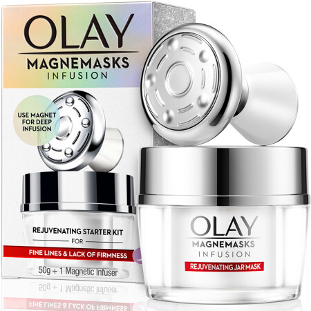 玉兰油（OLAY）睡眠面膜50g+olay小哑铃护肤品套装化...