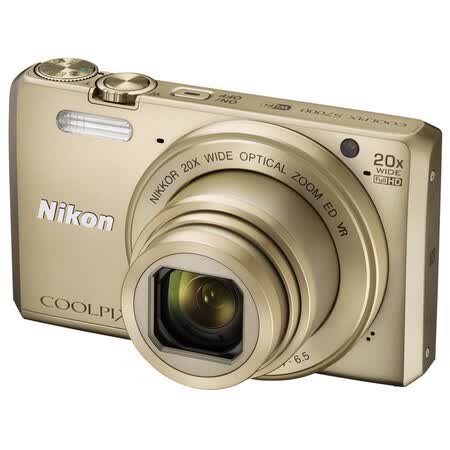 
                                        尼康（Nikon）COOLPIX S7000 数码相机 金色 (1602万有效像素 20倍光变 背入式CMOS 3英寸屏 25mm广角 WIFI)                