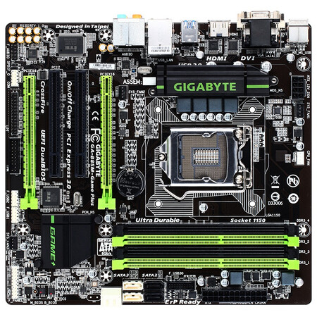 技嘉(gigabyte)b85m-game plus 主板 (intel b85/lga1150)