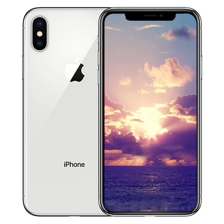 apple 苹果 iphone x手机 银色 全网通 64g 碎屏险服务(1年)