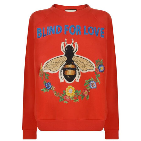 古驰(gucci)奢侈品女装 blind for love bee 卫衣 fl668271 red 14 (l