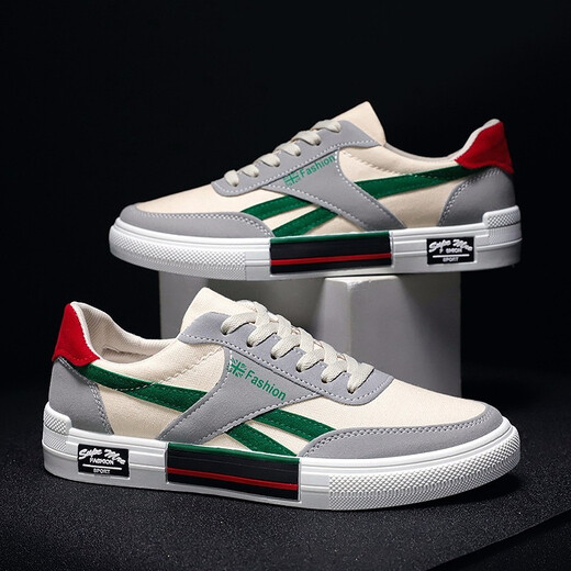 2020春夏季新款男鞋帆布鞋子男士休闲鞋韩版潮流板鞋男时尚户外运动