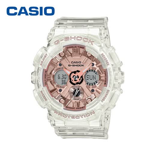 卡西欧(casio)手表 g-shock women透明表款系列-地球仪特殊表盒 防震