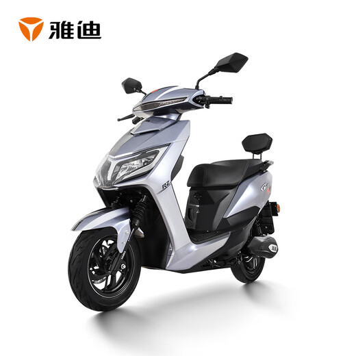 雅迪yadea电动车锐致60v32ah电摩电瓶车电动摩托车金属钛灰