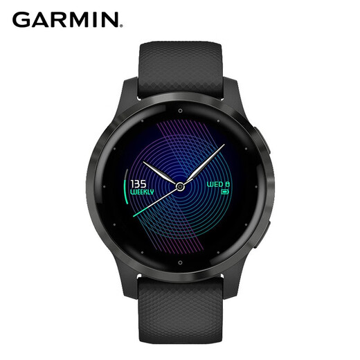 佳明garminactives魔力黑智能通知健康提醒时尚穿搭血氧心率监测跑步