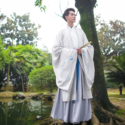 古装男汉服男风侠客cp情侣套装传统交领襦裙套装侠客古装书生学生班服