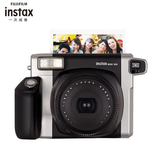富士instax立拍立得一次成像相机宽幅大视野wide300黑色