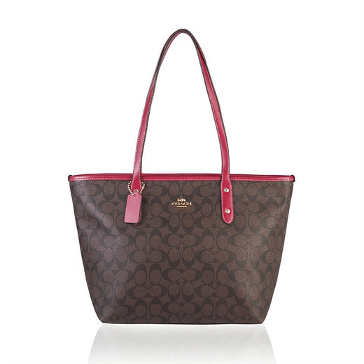 1111京东闪购coach蔻驰女包奢侈品包包pvc手提单肩托特包时尚购物包f