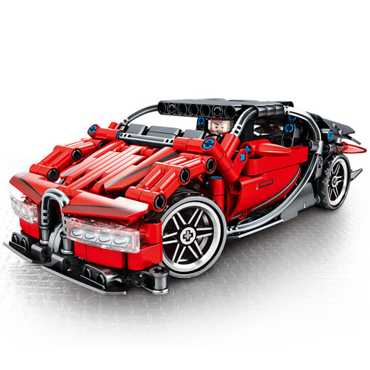 森宝(sembo)儿童城市汽车跑车模型兼容乐高拼装拼插积木玩具积械密码