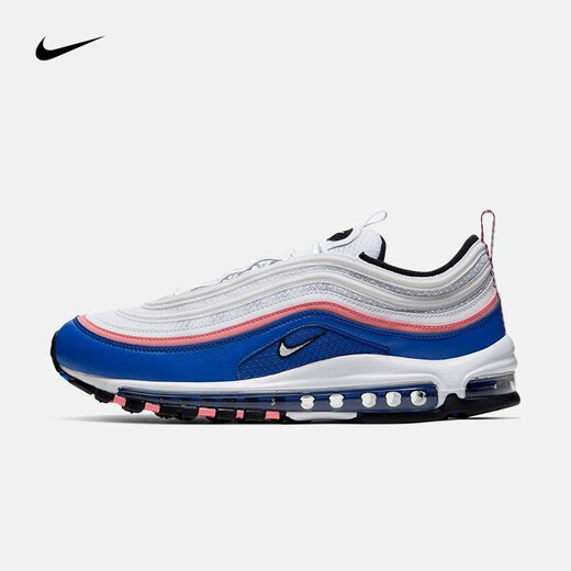nike耐克2020夏季新款男鞋airmax97白蓝麂皮娃娃笑脸休闲气垫跑鞋ao