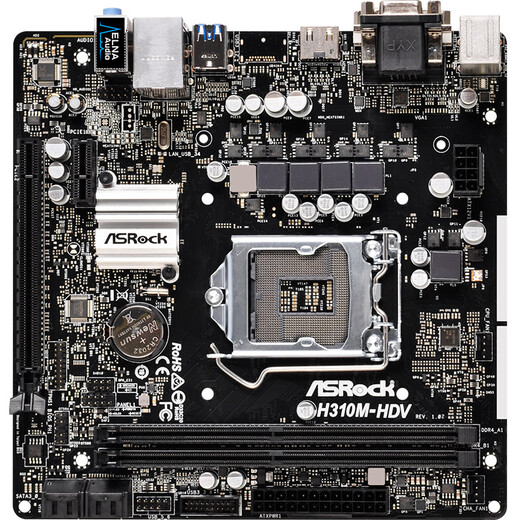 华擎(asrock)h310m-hdv主板( intel h.