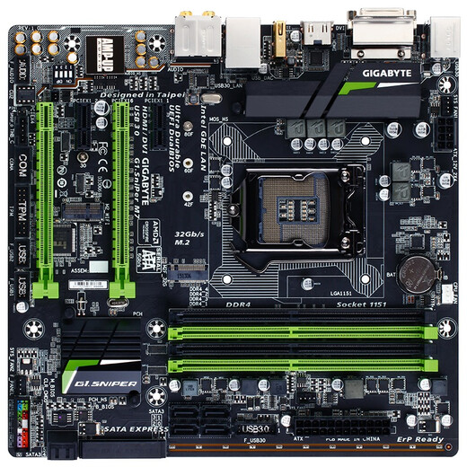 技嘉gigabyteg1sniperm7主板intelb150lga1151