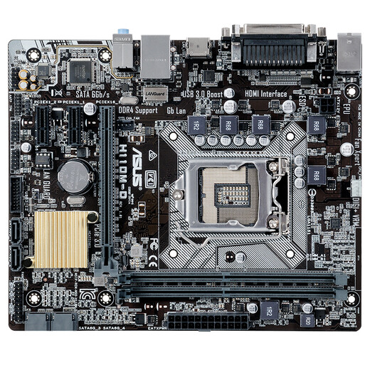 华硕(asus)h110m-d 主板 ( intel h110/lga 1151 )