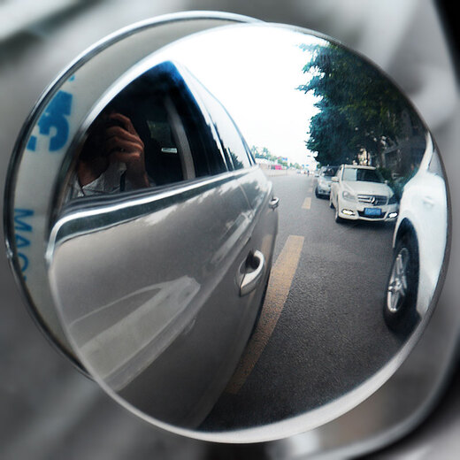 typer小圆镜后视镜汽车倒车镜360度可旋转51cm去盲点广角无边框tr118