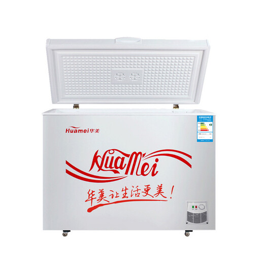 华美huamei169l家用冰柜卧式冷柜冷藏冷冻转换柜单温小冰柜bcbd169