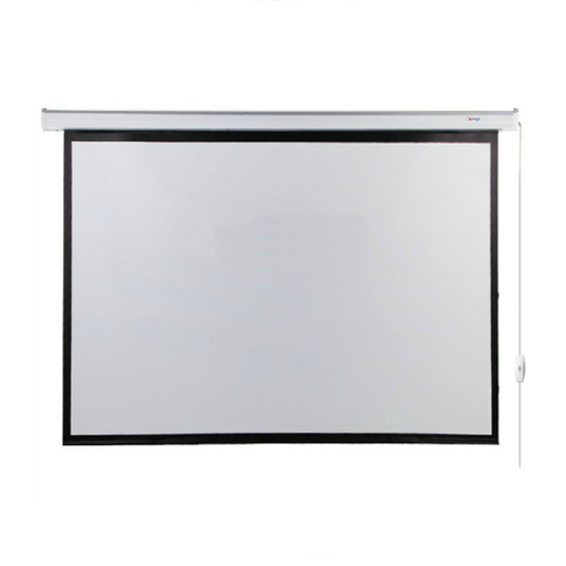 家用电动幕 100英寸4:3 白塑高清投影机幕布 投影幕布投影布