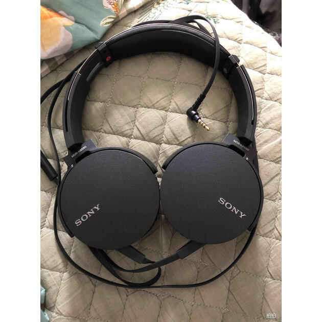 索尼(sony)mdr-xb550ap 重低音立体声耳机 头戴式 黑色