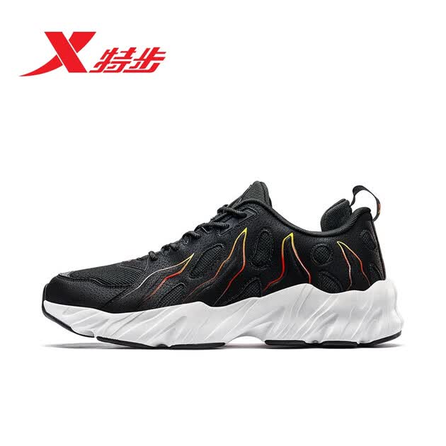 特步男鞋火山运动鞋男新款休闲鞋子老爹鞋男潮鞋百搭耐磨881319329052