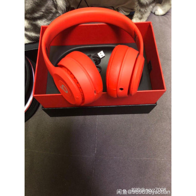 beatssolo3wireless头戴式蓝牙无线耳机手机耳机游戏耳机红色mp162paa