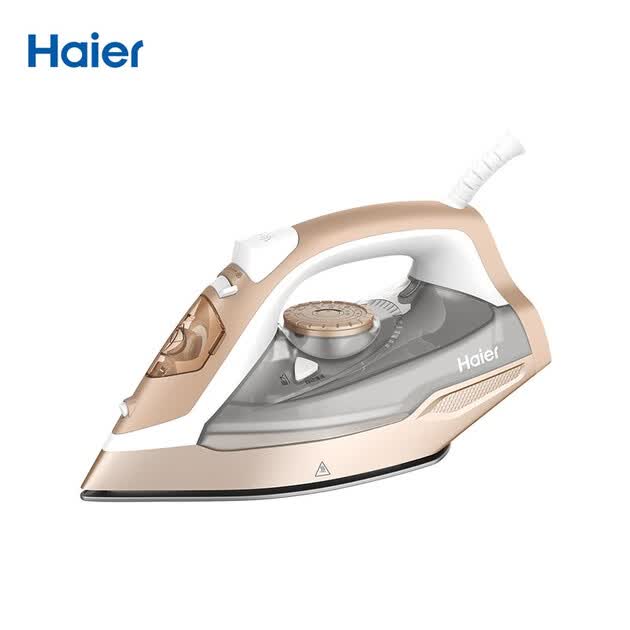 海尔(haier)电熨斗 蒸汽挂烫机 2000w 陶瓷底板 垂直熨烫 家用手持