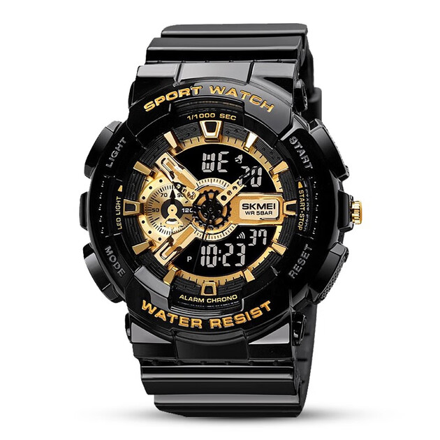 时刻美 skmei 手表男学生时尚韩版初高中男孩夜光防水多功能户外运动