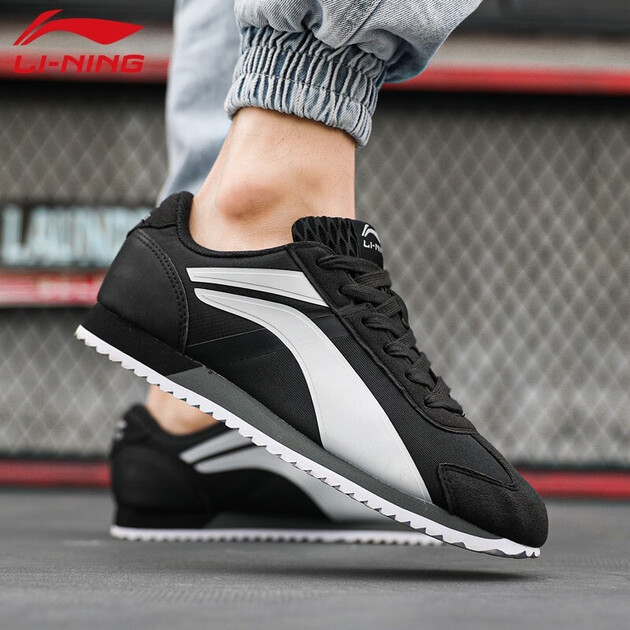 李宁男鞋运动鞋休闲鞋子男士运动户外春季网面透气小白鞋板鞋男防滑