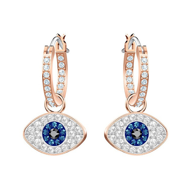 swarovski施华洛世奇2018 duo 恶魔之眼耳坠女耳环耳钉5425857