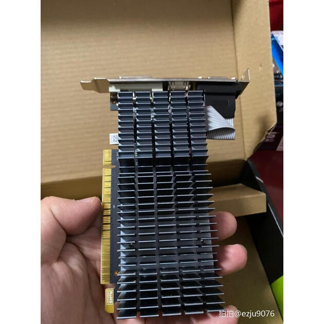 铭瑄(maxsun)ms-gt710重锤ii2g 954mhz/1600mhz 2gb/64bit/ddr3入门