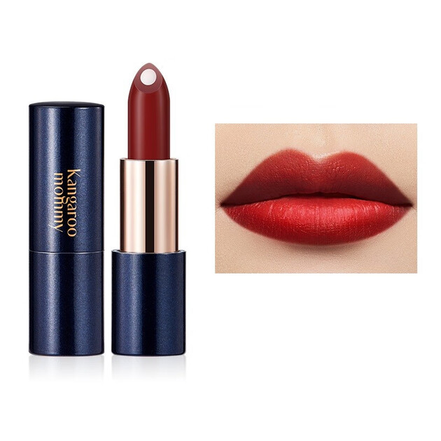 袋鼠妈妈滋芯胡萝卜润唇口红岚山红叶双芯口红孕妇化妆品孕妇彩妆孕妇