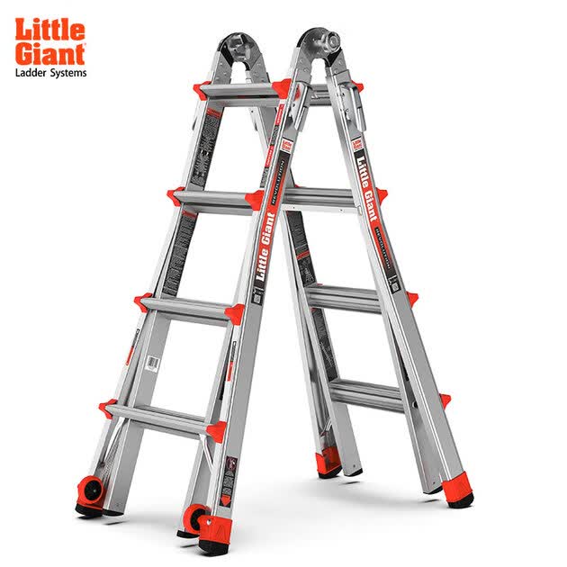 雷都捷特 littlegiant梯子小巨人家用梯多功能伸缩升降加厚铝合金折叠