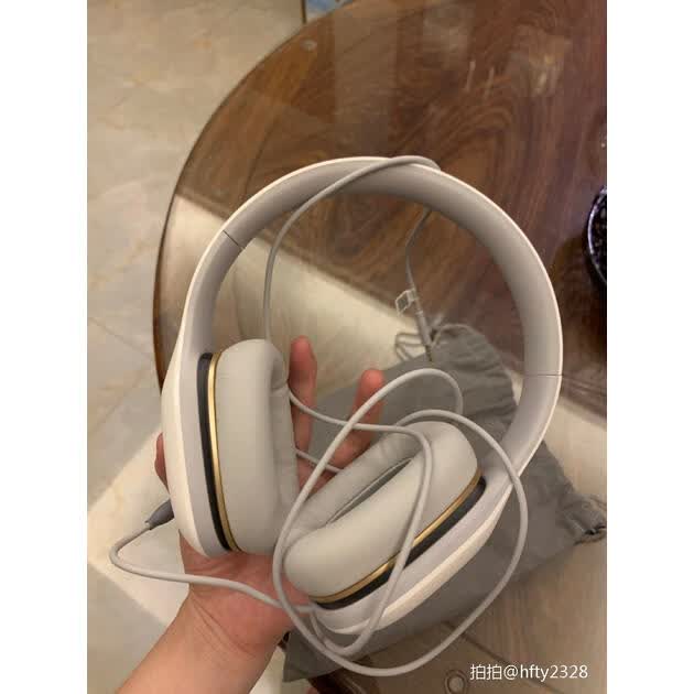 小米(mi)头戴式耳机轻松版 白色 有线线控游戏音乐耳麦