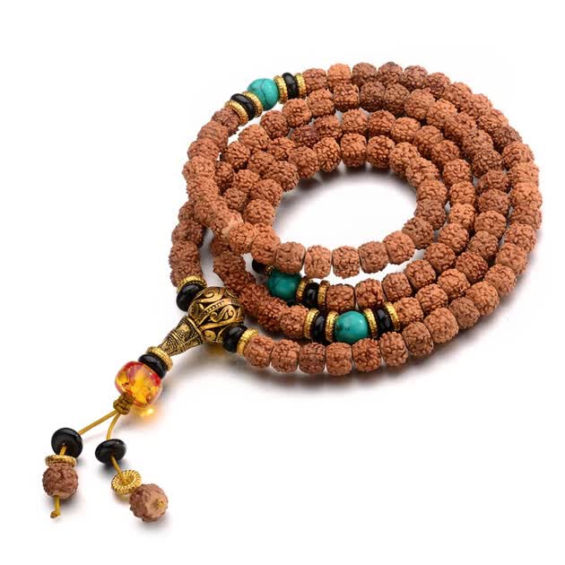 石玥珠宝金刚菩提子108佛珠手链10mm金刚子菩提手串男配饰