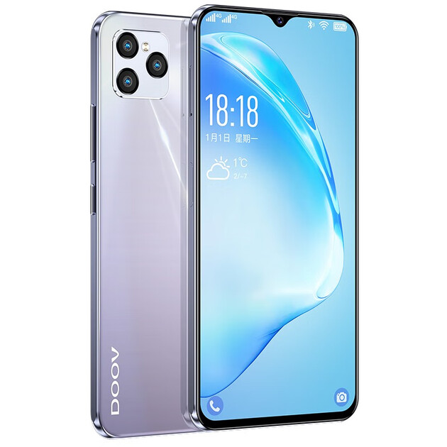 朵唯m12 pro智能手机 极光幻彩玻璃 6.