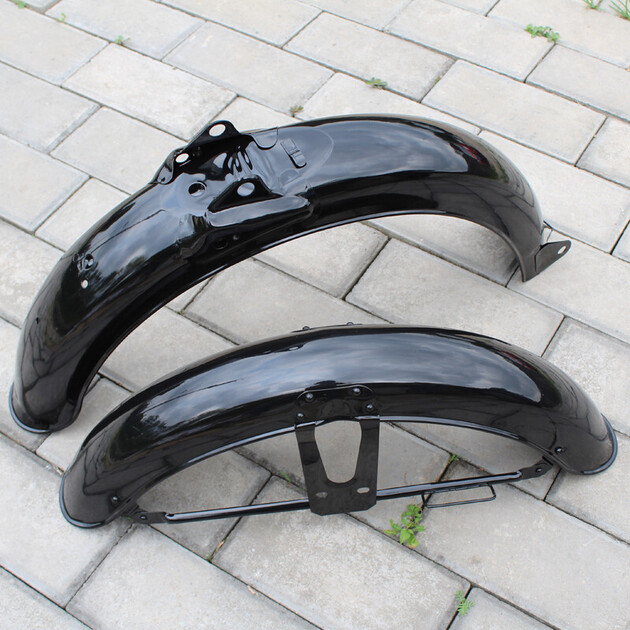 摩托车挡泥板嘉陵70挡泥瓦jh70前瓦jh70后瓦挡雨板挡水板后瓦黑色