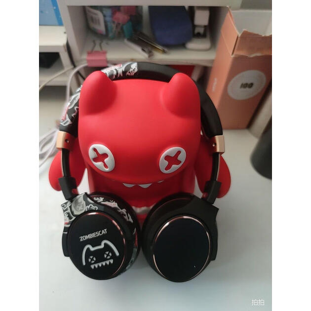 森麦senmai魔鬼猫音魔蓝牙头戴式耳机主动降噪隔音无线耳麦通用苹果