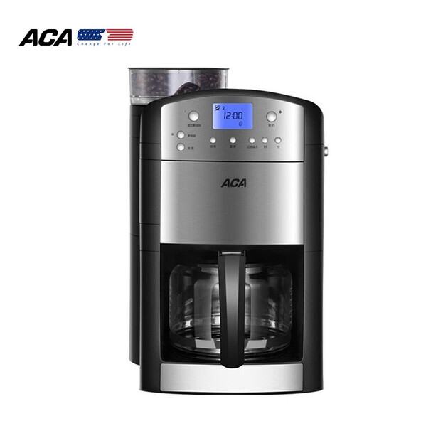 北美电器(aca)咖啡机全自动磨豆 美式滴漏家用型ac-m125a