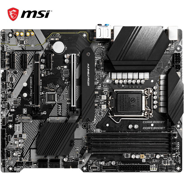 微星(msi)z490-a pro电脑主板 支持 cpu 10900k/10700k(intel z490