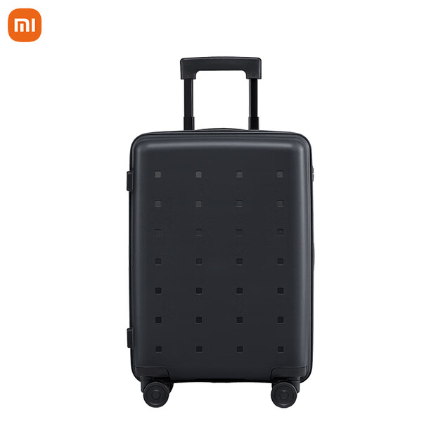 小米旅行箱青春款24英寸黑色天生颜值高轻而易举坚韧环保材料
