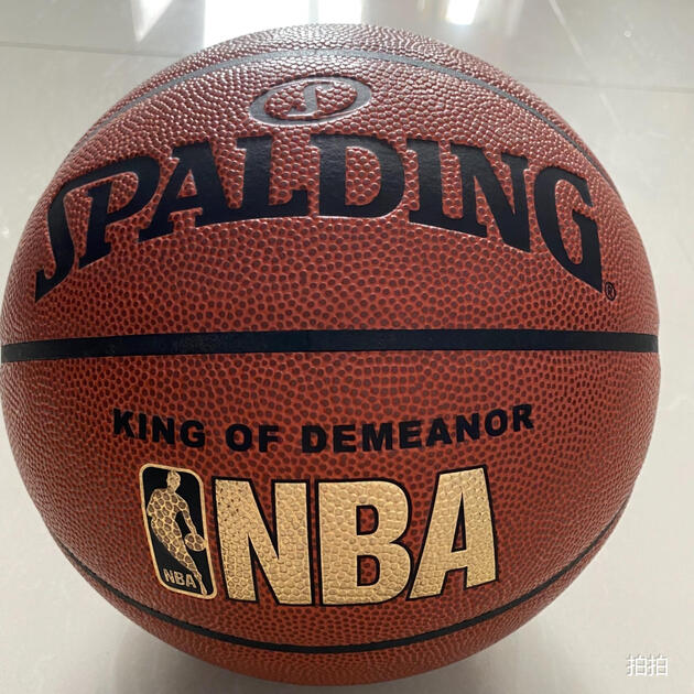 斯伯丁spalding nba比赛篮球室内外兼用耐磨pu材质蓝球 76-167y