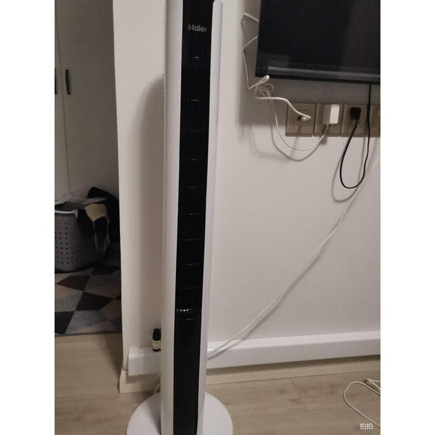 海尔haier fzy1102a塔扇 家用电风扇 智能遥控无叶风扇 定时落地扇