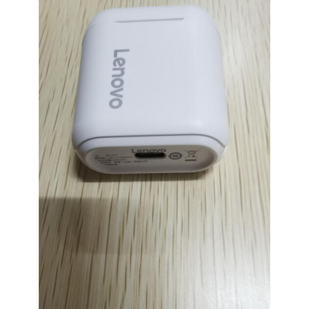 联想lenovolp2白色真无线蓝牙耳机半入耳式跑步运动耳机重低音音乐
