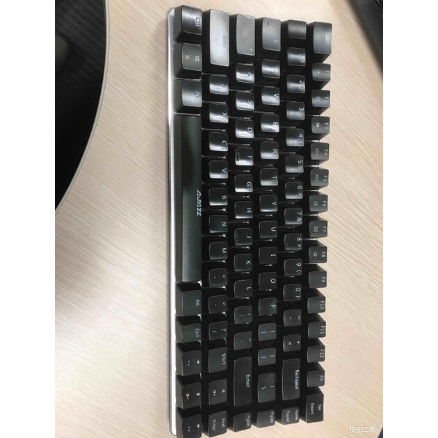 黑爵ajazz极客ak33全背光版机械键盘机械黑轴黑色