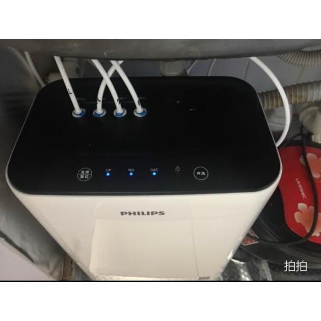 飛利浦philips家用淨水器600加侖純淨雙出水一級水效17lmin末端流速ro