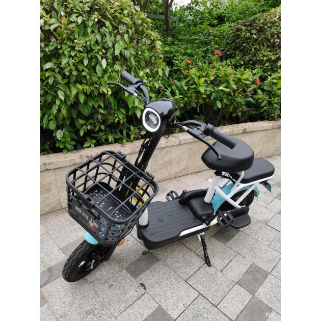 爱玛aimatdt1141z小金刚电动车电动自行车铅酸电池真空胎4812源彩浅蓝