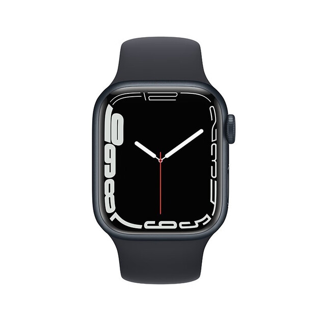 苹果applewatchseries6se智能手表黑色铝金属表壳黑色运动表带s644mm