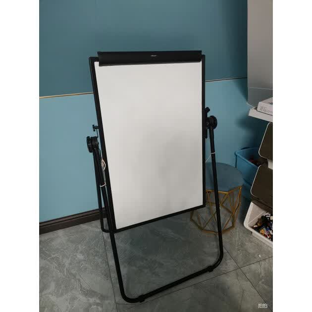 得力deli支架式白板6090cm磁性白板支架式写字板u型海报广告展示架带