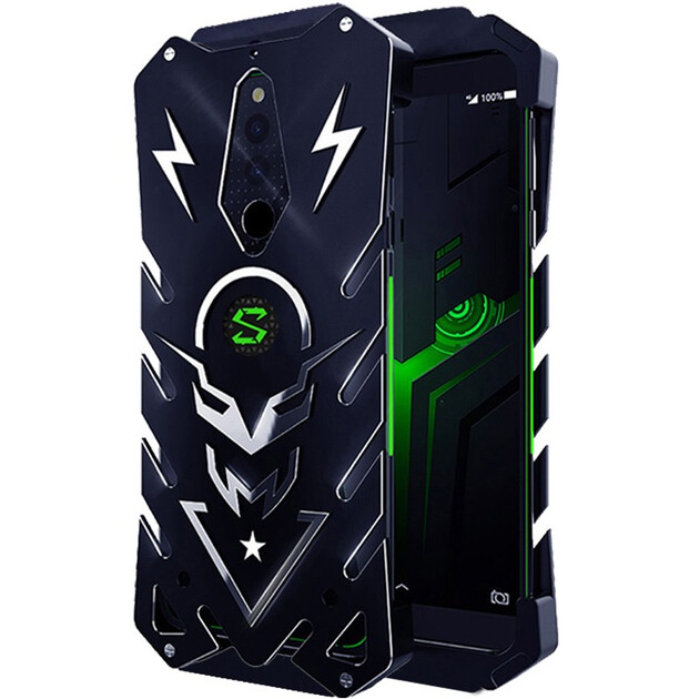 zimon小米黑鲨手机保护套黑鲨helo金属手机壳黑鲨2代游戏手机滑轨可装