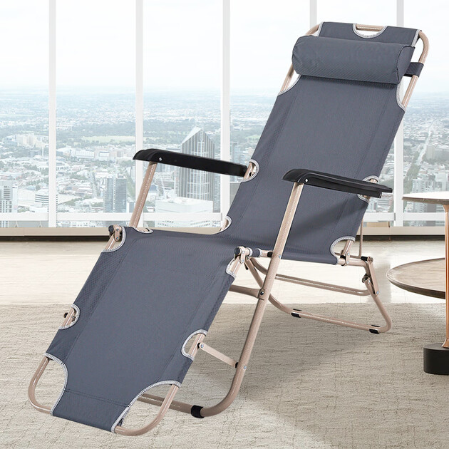 双鑫达 折叠床 折叠椅子躺椅单人床午睡午休床 t-105 京东专供 加长至