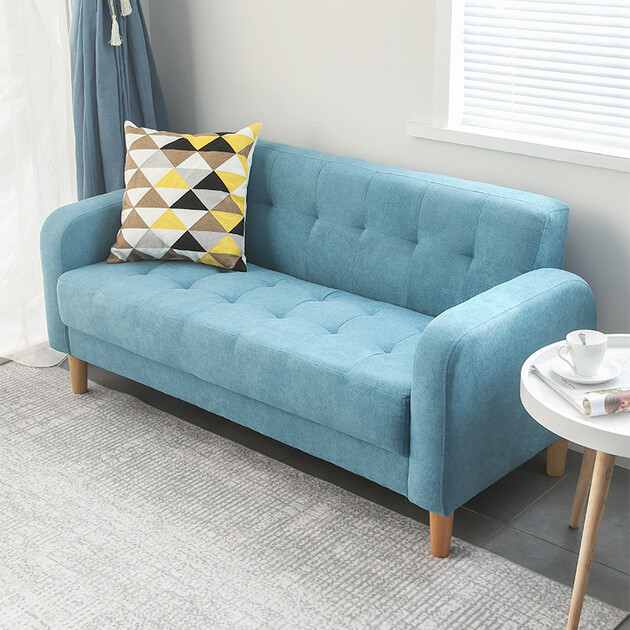 京东送货布艺沙发客厅小沙发双人网红轻奢ins风小户型沙发单人三人位